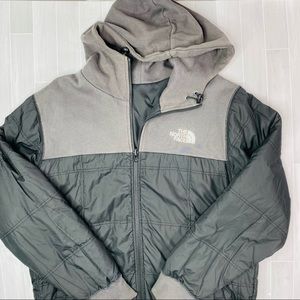 Mens Gray and Black Reversible Northface Jacket